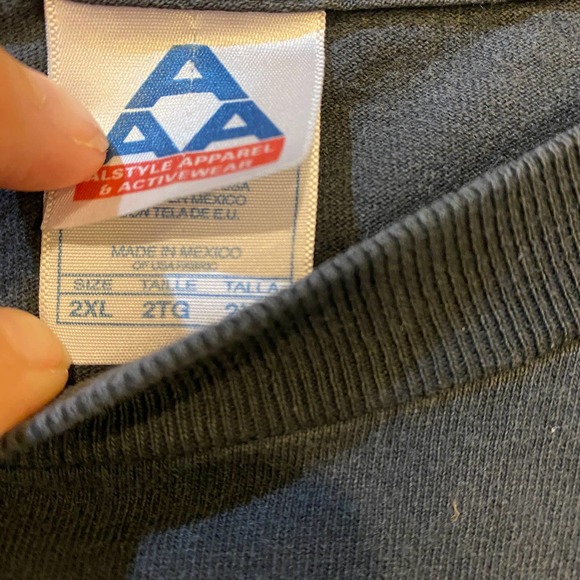 Y2K Deep Roots Tshirt Mens Size 2XL Black Fade Tshirt DISTRESSED - Picture 3 of 7